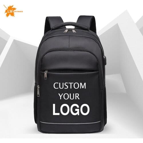 Men Backpack Weekend Work Travel Back Pack Male Waterproof Laptop Business Backpacking school bag gift custom bag Print logo LW