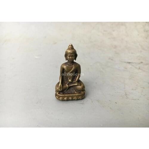 Old bronze copper carvings Medicine Buddha Sakyamuni