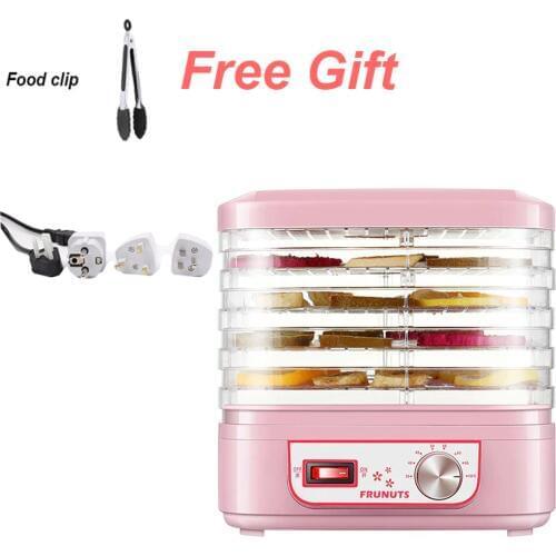 220V 250w Food Dehydrator Fruit Vegetable Herb Meat Drying Machine Pet Snacks Food Dryer 5 Trays Deshidratador De Alimentos