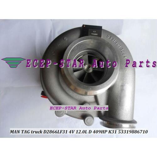 K31 6710 53319886710 53319706710 5331-988-6710 5331-970-6710 Turbo Turbine Turbocharger For MAN TAG truck D2866LF31 12.0L 409HP