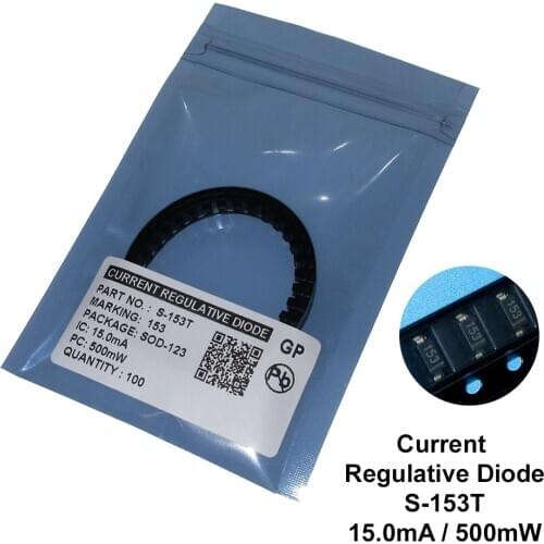 100PCS/LOT S-153T 15MA SMD SOD-123 CRD / CURRENT REGULATIVE DIODE NEW Free shipping