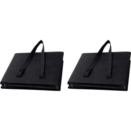 2 Pack Insulated Grocery Bag: Heavy Duty Foldable Shopping Storage Zipper Tote Bag for Hot and Cold Reusable Shopping Catering