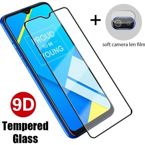 2IN1 9D Screen Protector for Realme 7 Pro Glass Full Cover Camera Len Film for Realme X7 Pro 6i 7i 6S 6 S Protective Glass