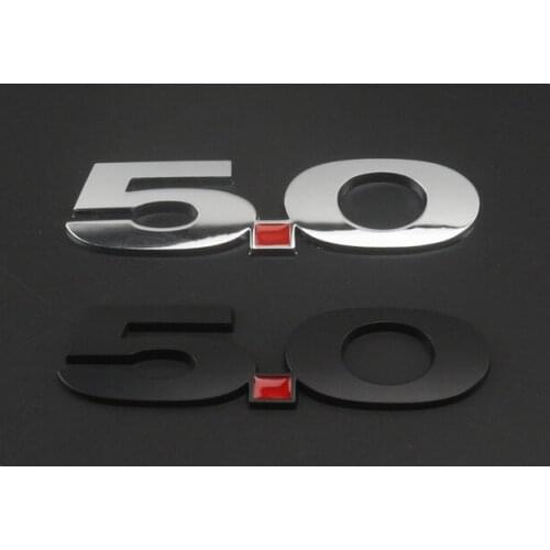 3D Auto Modified Metal 5.0 Car Trunk Side Seal Decal Badge Car Accessories