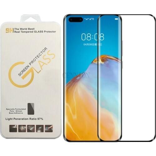 3D curved edge glue full cover screen tempered glass film for HuaWei P40 Mate 40 30 20 Pro Plus P30 P20 5G Nova 7 Honor 30 Pro
