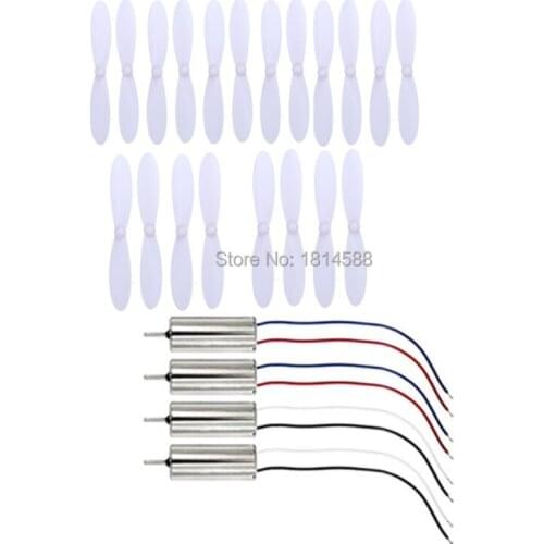 Hubsan X4 PLUS H107C + H107D + Quadcopter accessories H107D + -02 white propeller blades and electric motors H107D + -03