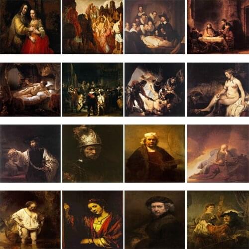 Greatest Holland Painter Rembrandt Series 5D DIY Diamond Painting Full Square/Round Diamond Embroidery Sale Rhinestones Picture