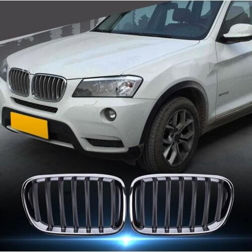 Car Front Bumper Kidney Grille Auto Accessories Front Gril For-BMW X3 F25 2011-2013