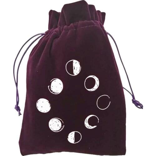 13x18CM Velvet Tarot Storage Bag Board Games Tarot Card Embroidery Drawstring Package Deck Tarot Cards Container Bags Game