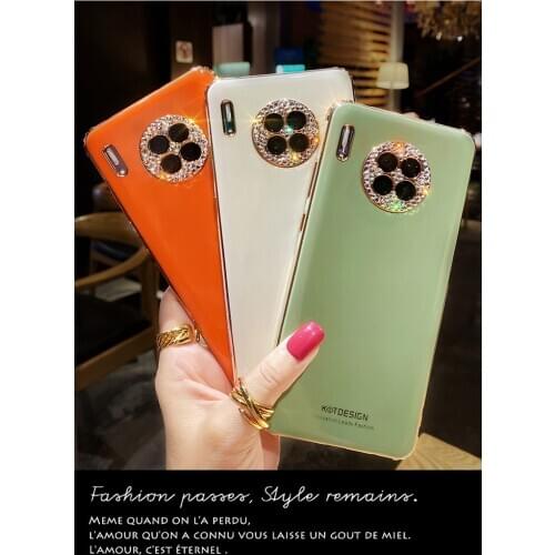 Rhinestone Sparkling Electroplated Phone Cases For IPhone 12 mini 12 11 Pro Max XR X XS Max 7 8 P Cover For HUAWEI P30 Mate30