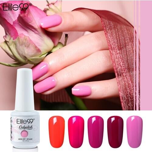 Elite99 Nail Gel Polish Nail Art Gel Polish 50 Colors Manicure Semi Permanent Vernis top coat UV LED Nail Gel Nail Polish