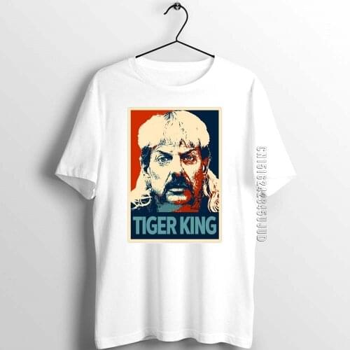 Unisex Men Guys T Shirt Joe Exotic Tiger King Hope Artwork Art Printed Homme Tees Hip Hop Streetwear