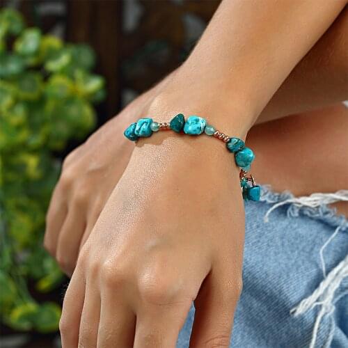 Good Looking Rose Gold Plated Chain Womens 925 Sterling Silver Jewelry Bracelet 925 Silver Turquoise with Wristlet