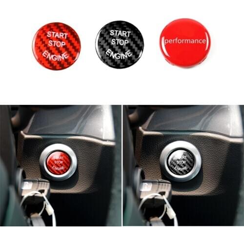 Carbon Fiber Engine Start Stop Switch Cover for BMW X1 X3 X5 X6 3 5 Series E90 E91 E92 E93 E60 E84 E83 E70 E71 E72