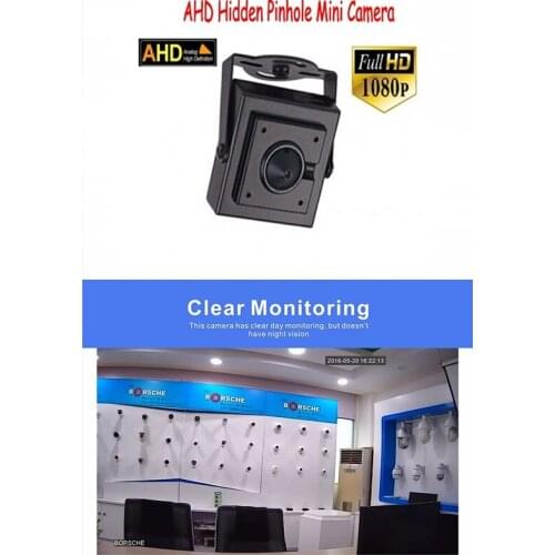 Mini Type HD 1920 x 1080P 2.0MP 120 Degrees Indoor Metal Security Camera CCTV AHD