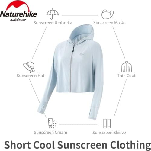 Naturehike Summer Short Cool Sunscreen Clothing Upf50+ Anti-UV 9cm Brim Wind Resistant Coat Fashion Woman/Man With Hair Outlet