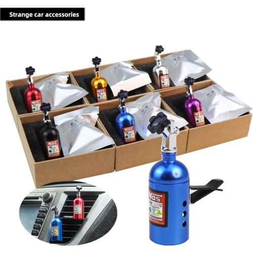 NOS air Freshener Fragrance Ntrogen Bottle Diffuser Car Tuning Part Ornaments Flavoring For Car Smell Perfume Scent