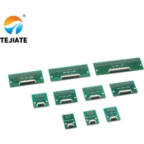 FPC FFC Flat Cable Transfer Plate Directly Inserted DIY 0.5 MM Spacing Connector 6P 8P 10P 20P 30P 40P 60P 0.5 Changes 2.54