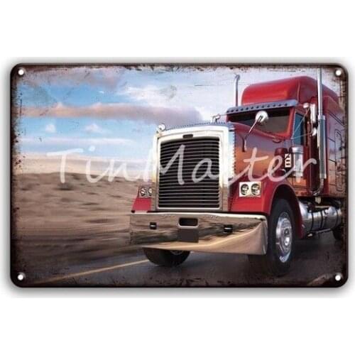 Shabby Chic Metal Wall Art Tin Sign Vintage Motorcycles Truck Bicycle Decor Family Man Cave Living Room Home Decoration