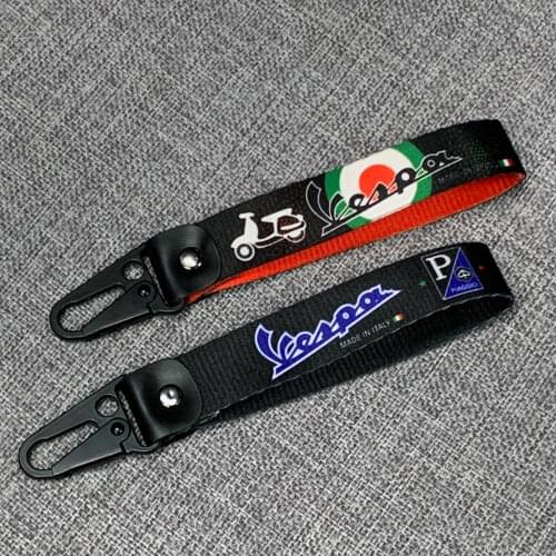 Durable Key Strap Motorcycle Embroidery Keychain Key chain For Piaggio Vespa Primavera 150 SPRINT 150 GTS 300 ie LXV 125