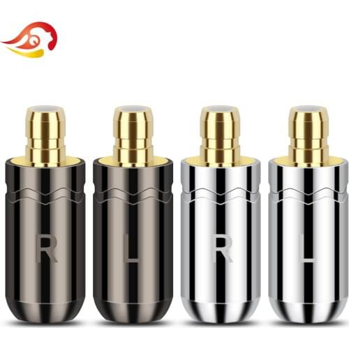 QYFANG Aluminum Alloy 1655 1695Ti Earphone Pin Audio Jack Male Plug Wire Connector Metal Adapter For Acoustune HiFi Headphone