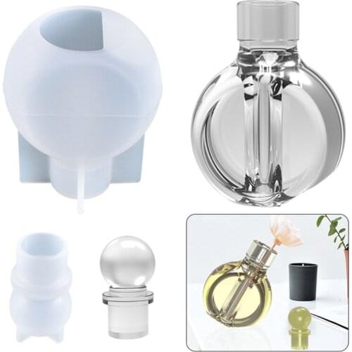 DIY Perfume Storage Aromatherapy Rattan Bottle Flower Insert Bottle Silicone Mould Vase Crystal Epoxy Mold