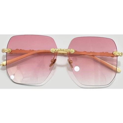 Square Sunglasses Women Men Fashion Brand Luxury Female Titanium Frame Carving Sunglasses UV400