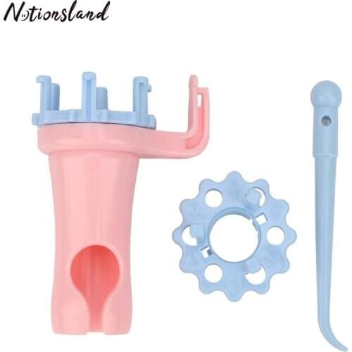 Plastic Knitting Dolly Spool Knitter Knitting Rope Maker Needle Knit DIY Craft Wool Knitting Needle Tools