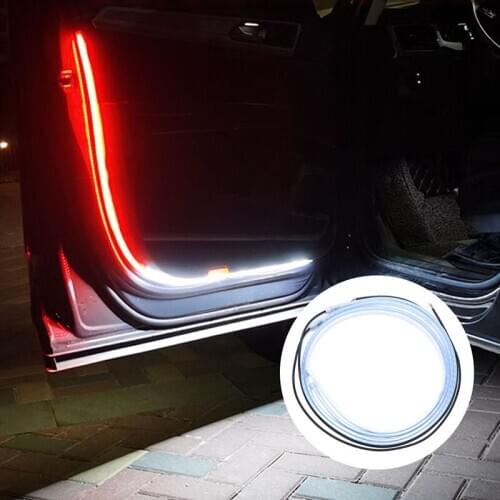 1PC Car Door Deco Streamer Light Strips Flashing Light Safety LED Light Guide Opening Anti-collision Warning Light Strip