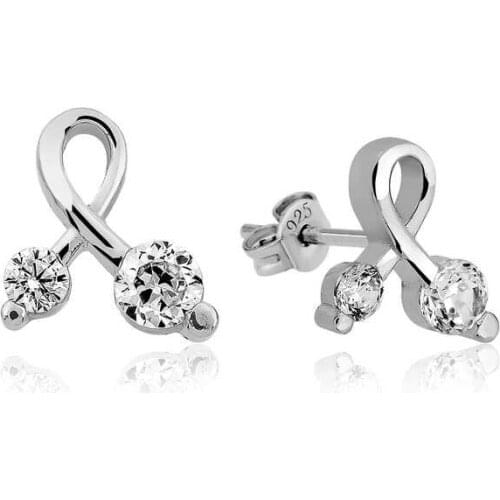 Tevuli 925 Sterling Silver Zircon Stone Studded Lady Earrings