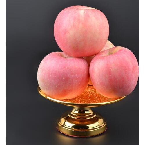 Trumpet Exquisite Alloy Lotus Fruit Tray Religious Ceremonial Decoration Plate Diameter 12.5cm Buddhist Temple Decoration