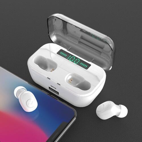 TWS Wireless Headphones 5.0 Bluetooth Earphone 8D Stereo Wireless Earbuds Mini Earphone Headset with 3500mAh Power Bank Earphone