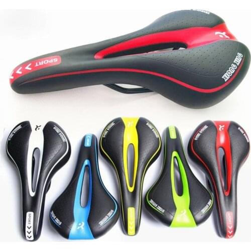 Bicycle Saddle Shock Absorbing Hollow Anti-skid GEL PU Extra Soft Mountain Bike Saddle MTB Road Cycling Seat Bicycle Accessories