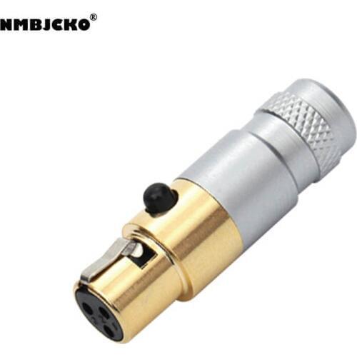 High quality 100pcs/lot mini xlr female Audio Mic connector TA3FSH Mini XLR Connector with Steel Shell