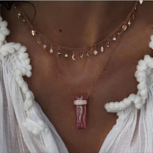 Fine 925 sterling silver lucky cute symbol tiny charms tassel chain choker statement 2020 gorgeous women collar necklace