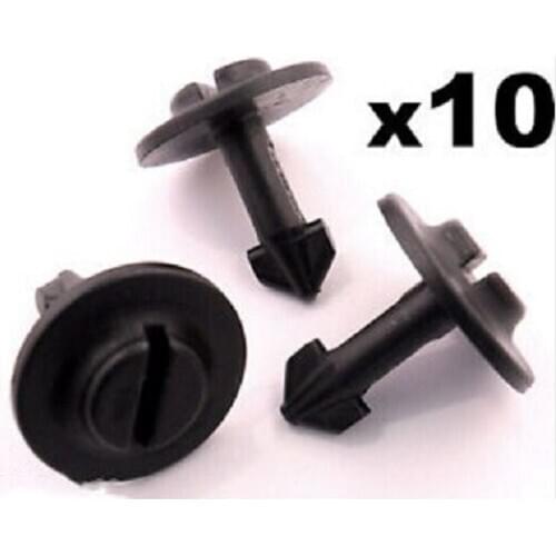 10x For Audi Plastic Twist Bolt Clip Pin- Engine Undertray Splashshield Arch Lining