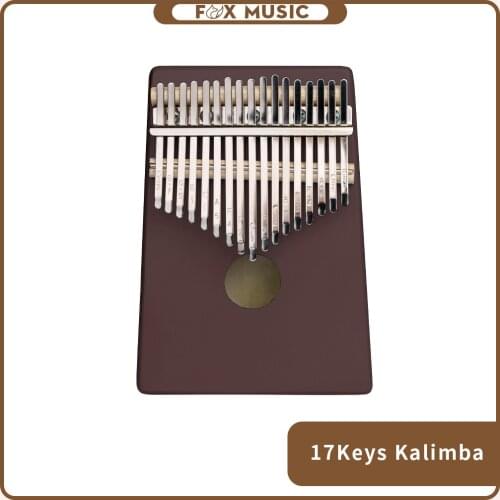 17 Keys Kalimba Thumb Piano Finger Piano Musical Toys Africa Finger Piano Beginner Use K08-Darkred