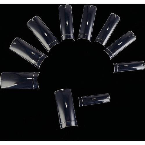 500pcs Nails Half Cover French False Nail Art Tips Acrylic UV Gel Fake Nails White/Natural/Clear Fake Nail Tip Manicure Tips