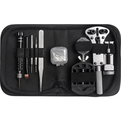 63Pcs Watch Battery Replacement Tool Kit, Watch Back Remover Tool with Adjustable Watch Back Case Opener