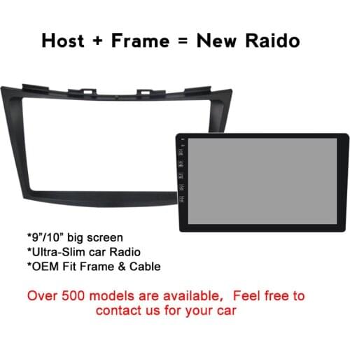 9inch front plastic housing for Suzuki swift 2011-2015 car radio front plastic frame with full set cables plugs