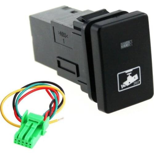 Car Camera Light Switch Auto Black Plastic Blue LED For Toyota Camry Prius Corolla Replacement