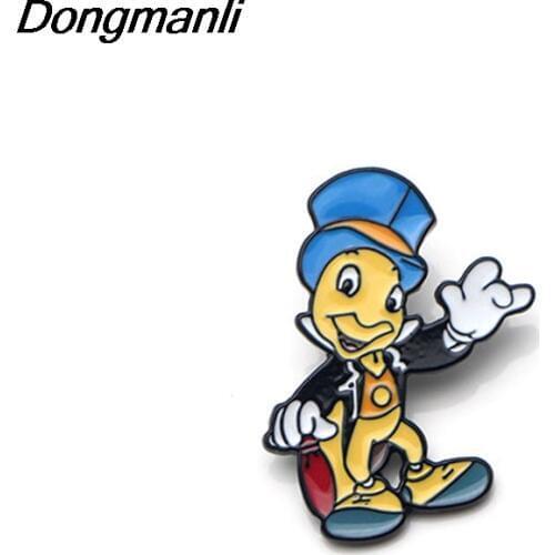 P2725 Dongmanli Art Enamel Pins and Brooches for Women Men Lapel Pin Backpack Bags Badge Gifts