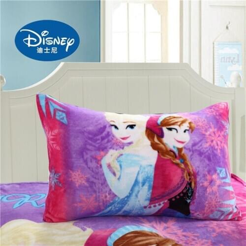 Disney Flannel Frozen elsa anna Children Pillowcases 1pcs Cartoon Marie Pillow Cover Decorative PillowsCase Cushion Cover gifts