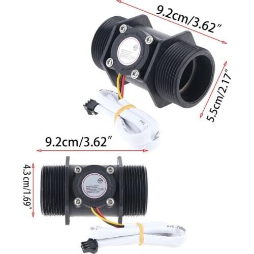 DN40 DN50 Water Flow Sensor Hall Flowmeter Meter Counter Instrument Measurement