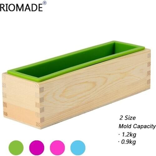 Soap Mold Rectangular Wooden Box With Flexible Liner Large Capacity Silicone Molds Soap Making Supplies DIY Handmade Mould