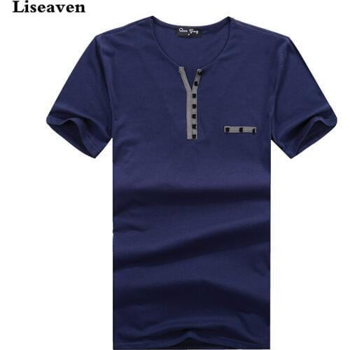 Liseaven Mens Short Sleeve T-Shirt Slim Fit Casual Tshirt Male T Shirts Men Tops & Tees