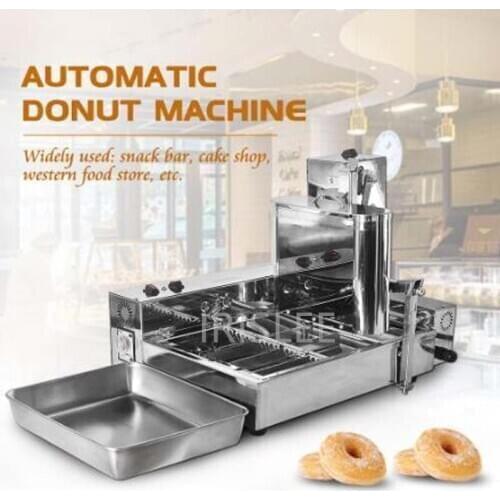 Commercial Donut Maker Electric Automatic Doughnut Donut Machine Maker Fryer 4 raws Donut making Machine mini Doughnut makers