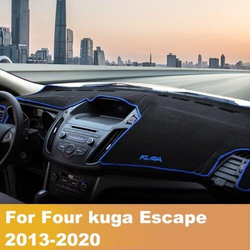Car Dashboard Avoid light Pad Instrument Platform Desk Cover Mats Carpets LHD For Ford Kuga Escape 2013 2014 2015 2016 2017 2018
