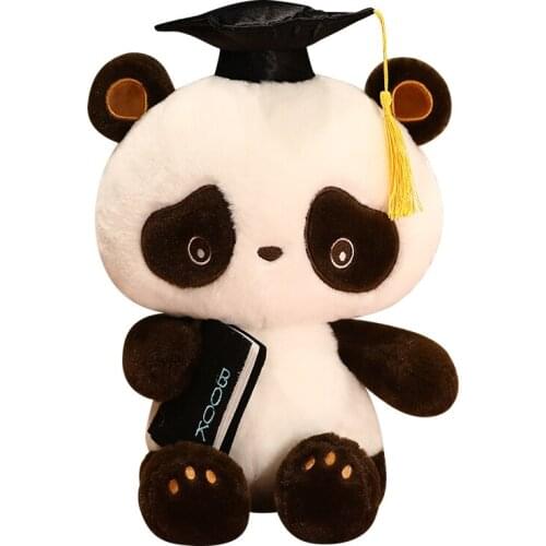 25-75cm Kawaii Doctor Panda Bear Plush Toys Sleep Panda Pillows Stuffed Soft Animal Toys High Quality Gift for Children