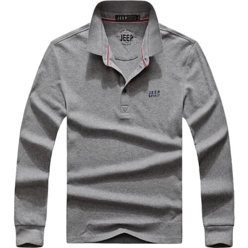 Brand Luxury Polo Shirt Men Long Sleeve Turn Down Collar Polo Men Casual Loose Cotton Korean Clothes Camisa Polo Masculina M-3XL